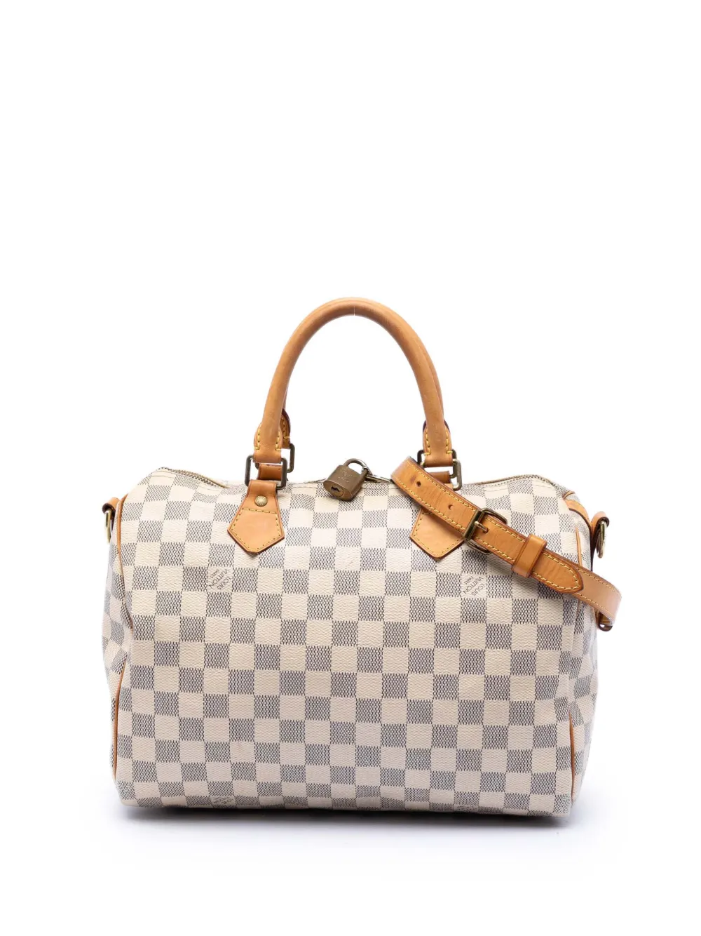 Louis Vuitton Pre-Owned 2014 Damier Azur Speedy Bandouliere 30 satchel - Bianco