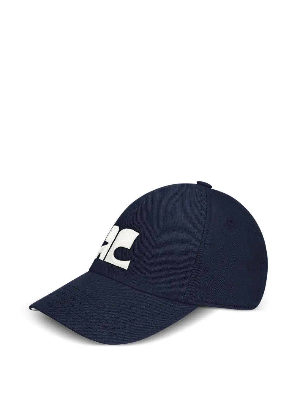 Courrèges AC pet met logo-patch Blauw