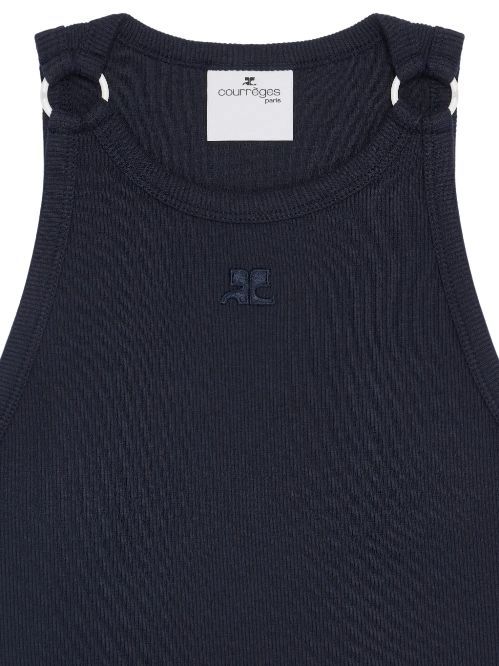 Courrèges Tanktop met gespdetail Blauw
