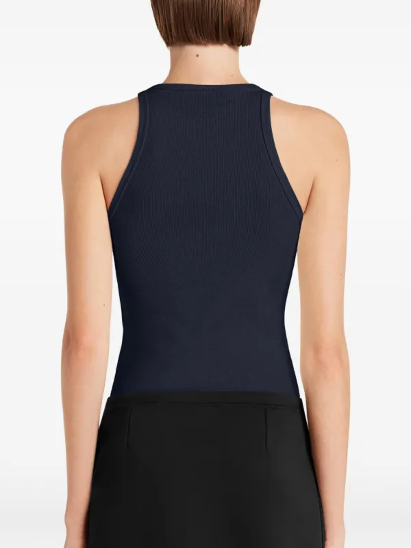 Courrèges バックル タンクトップ | ブルー | FARFETCH JP