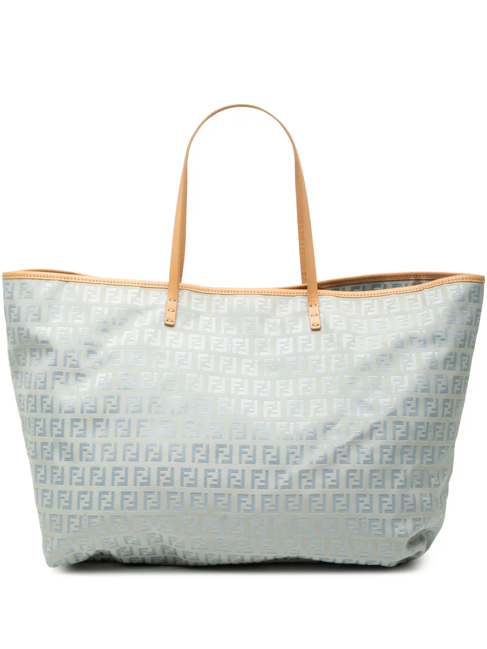 Fendi Pre-Owned 2000-2010 Large Zucchino Canvas Roll tote bag - Blau