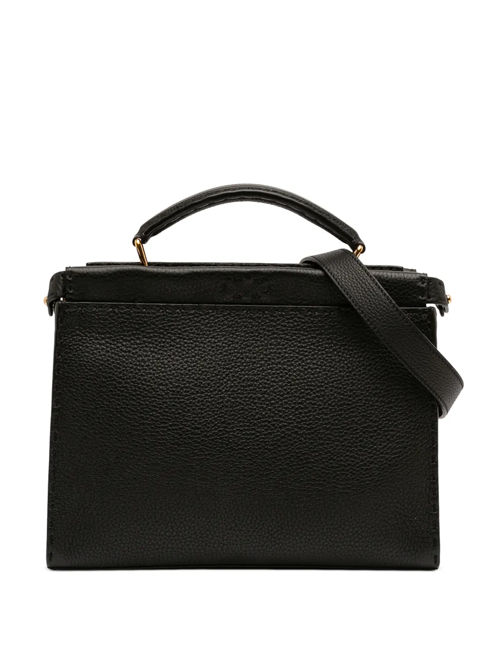 Fendi Pre-Owned 2000-2010 Mini Calfskin Romano Selleria Peekaboo Iconic Fit satchel - Schwarz