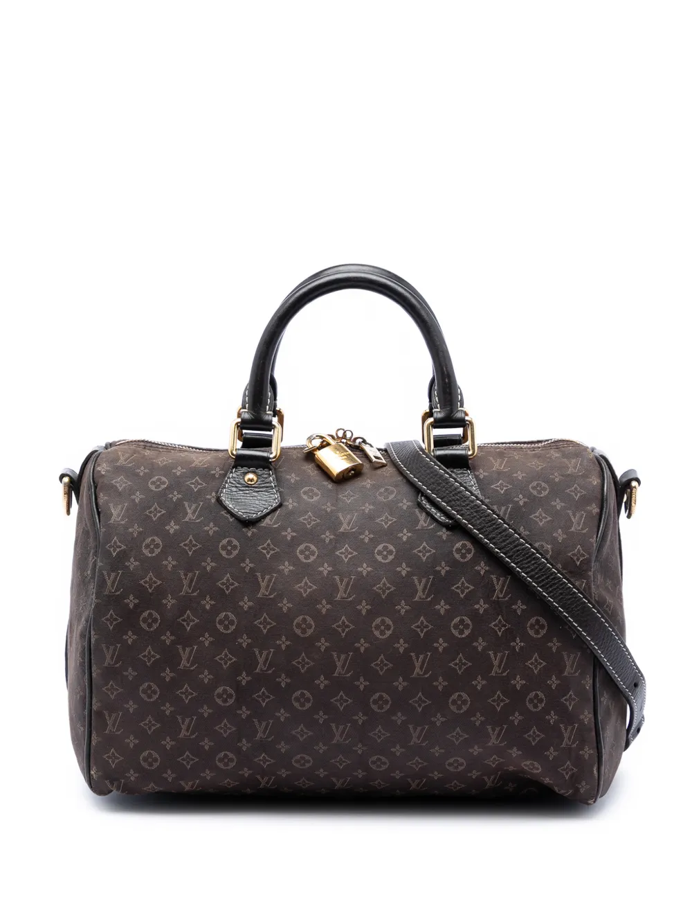 Louis Vuitton Pre-Owned 2010 Monogram Mini Lin Speedy Bandouliere 30 satchel - Marrone