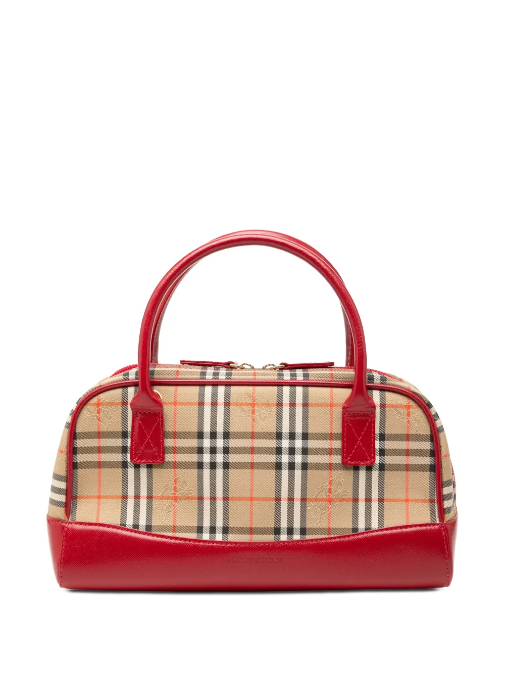 Burberry Pre-Owned 2000-2017 Haymarket Check Canvas handbag - Red
