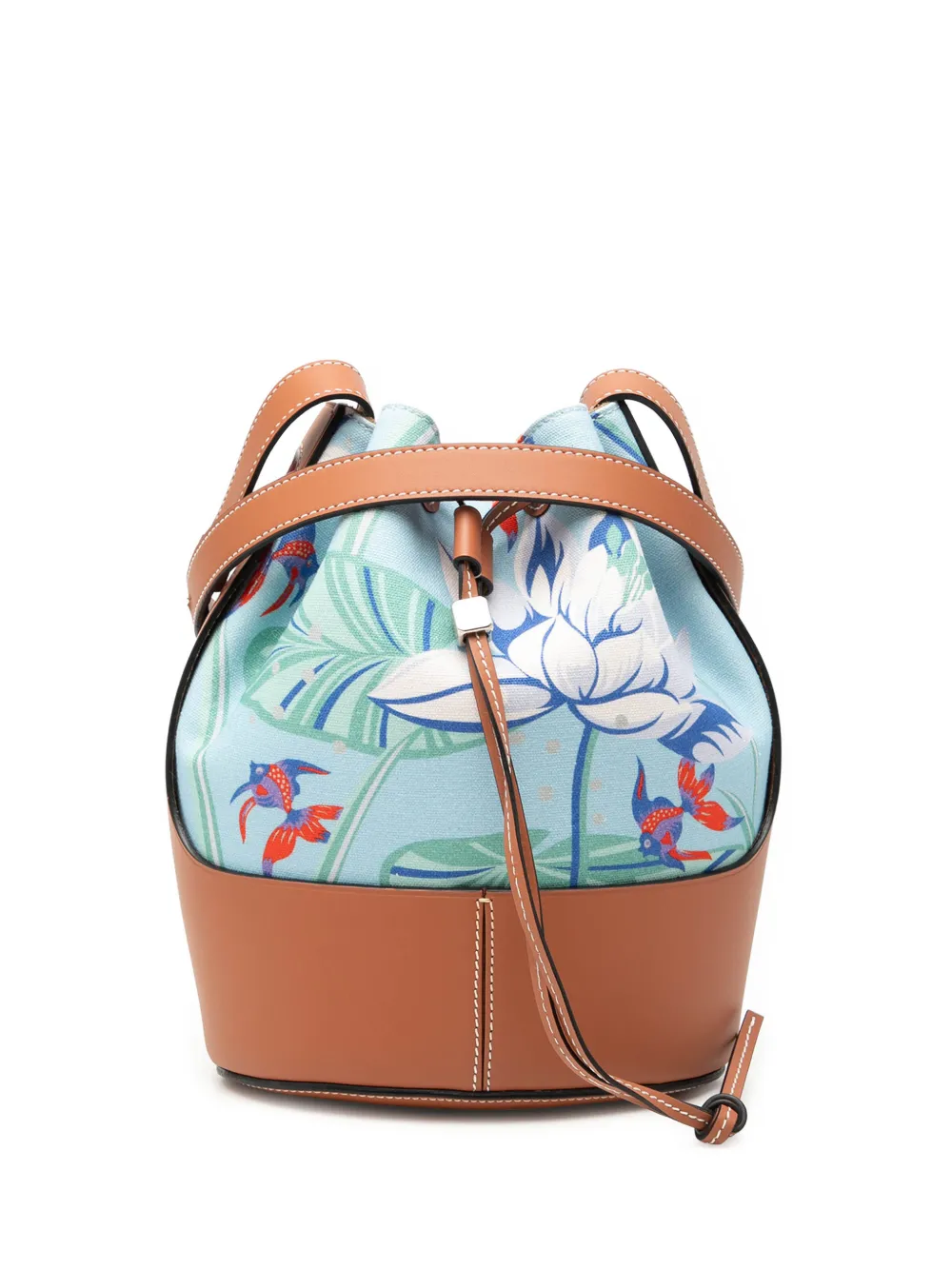 Loewe Pre-Owned 2020 Paulas Ibiza Small Canvas Balloon bucket bag - Blu