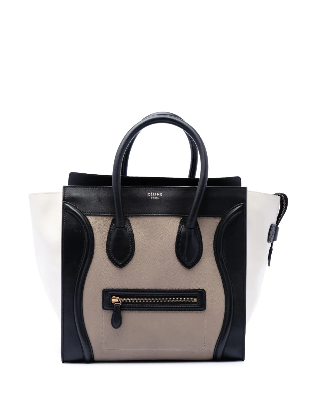 Celine Pre-Owned 2018 Mini Tricolor Leather Luggage tote bag - Multicolore