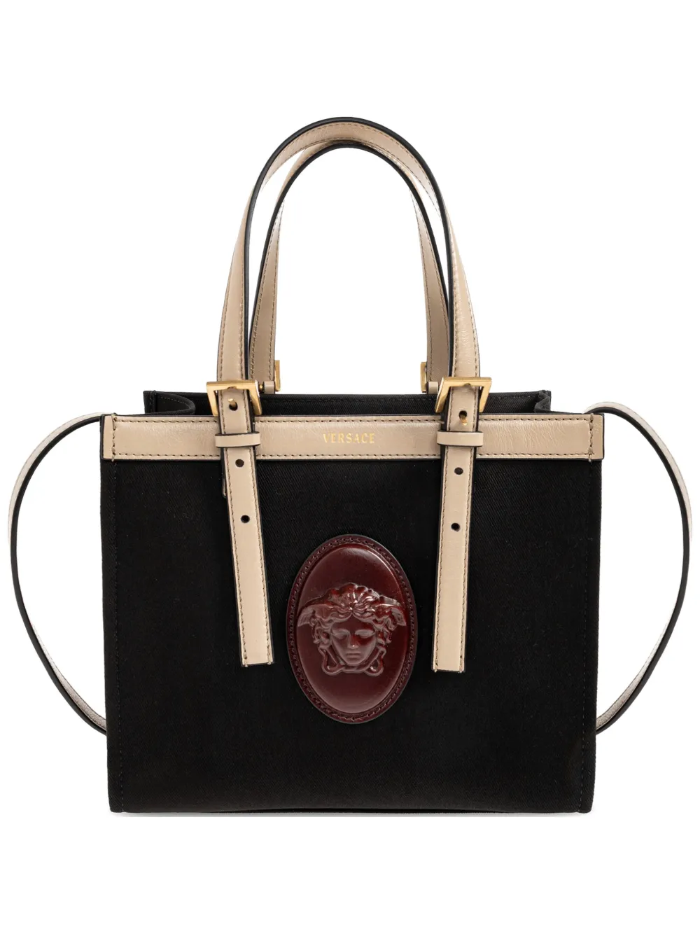 Versace mini Rivière tote bag - Black