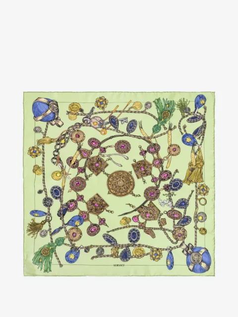 Versace Broken Jewels-print scarf