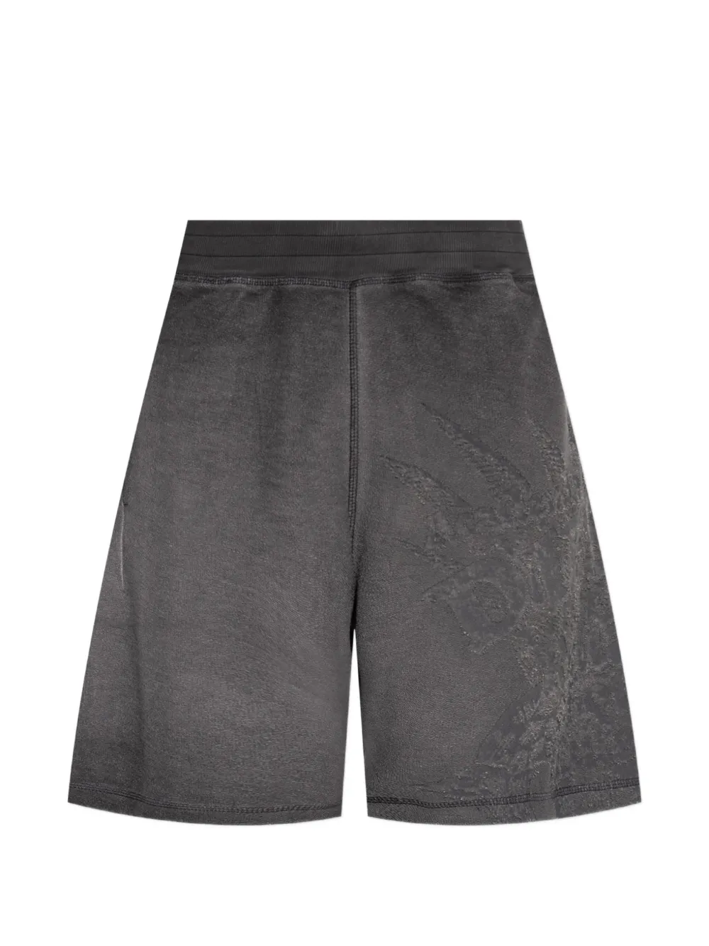 Diesel P-Rawcrow shorts met gerafeld effect Grijs