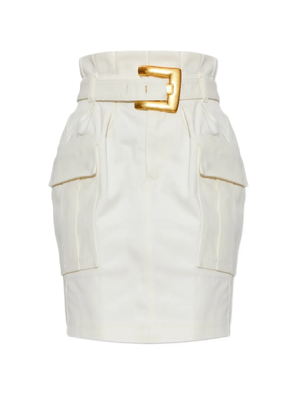 Balmain belted cargo mini skirt - Toni neutri