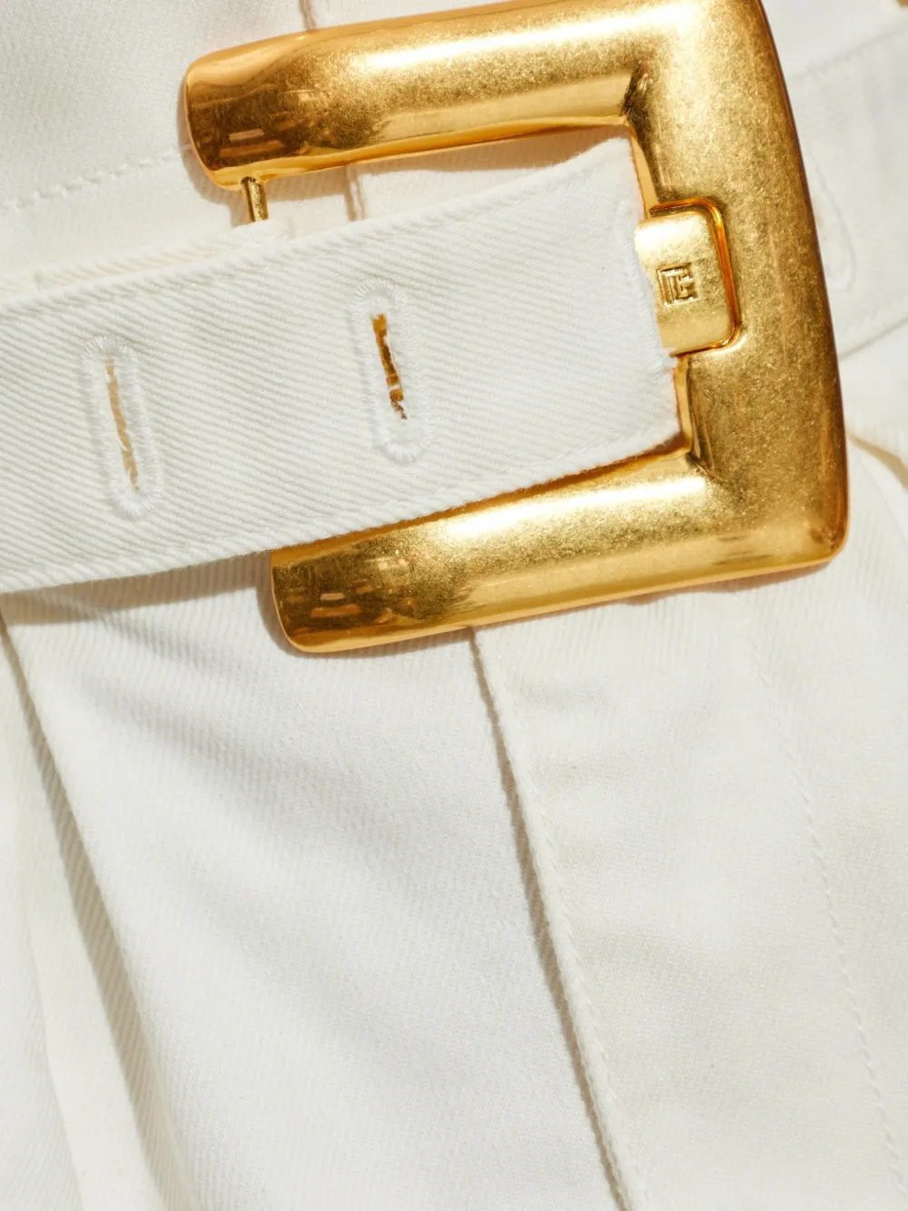 Balmain Cargo mini-rok met ceintuur Beige
