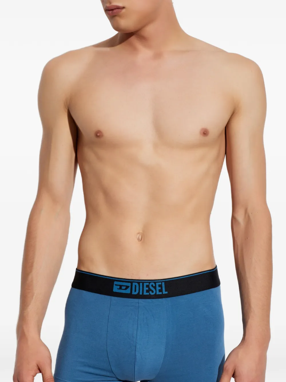 Diesel logo-waistband boxers (set of three) - Blau