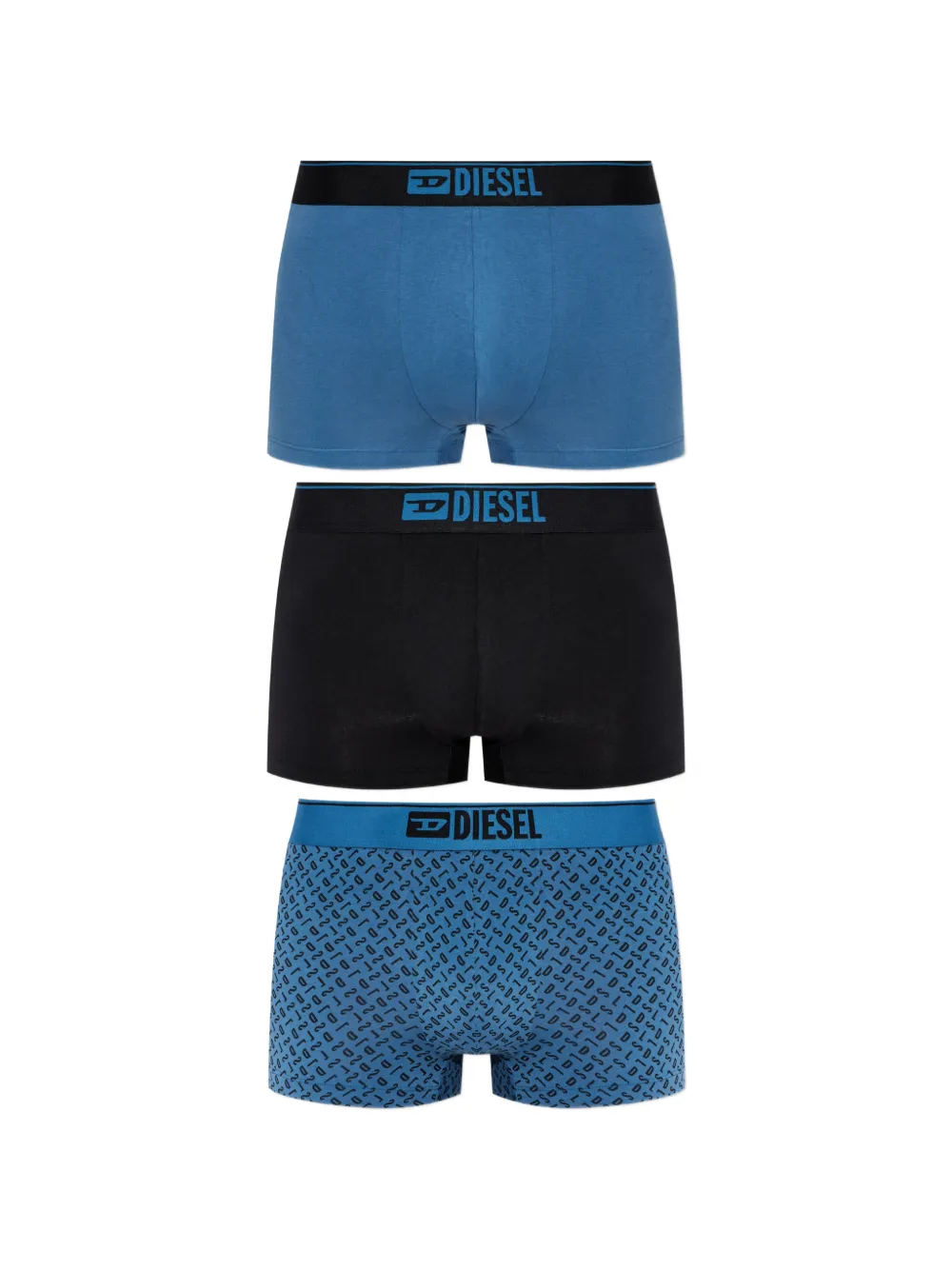Diesel Boxershorts met monogram-print Blauw