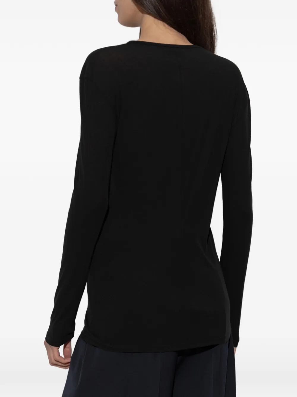 Jil Sander T-shirt met lange mouwen Zwart