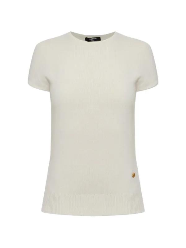 Balmain Knitted Top in Neutrals