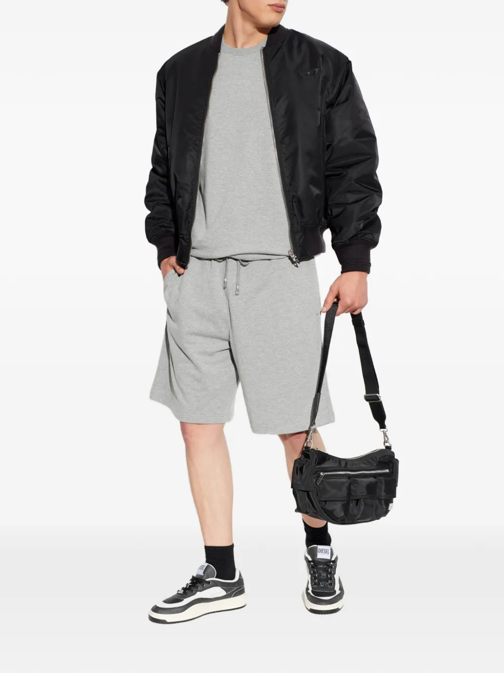  Diesel Lucas-d-core Drawstring Shorts - Grigio 