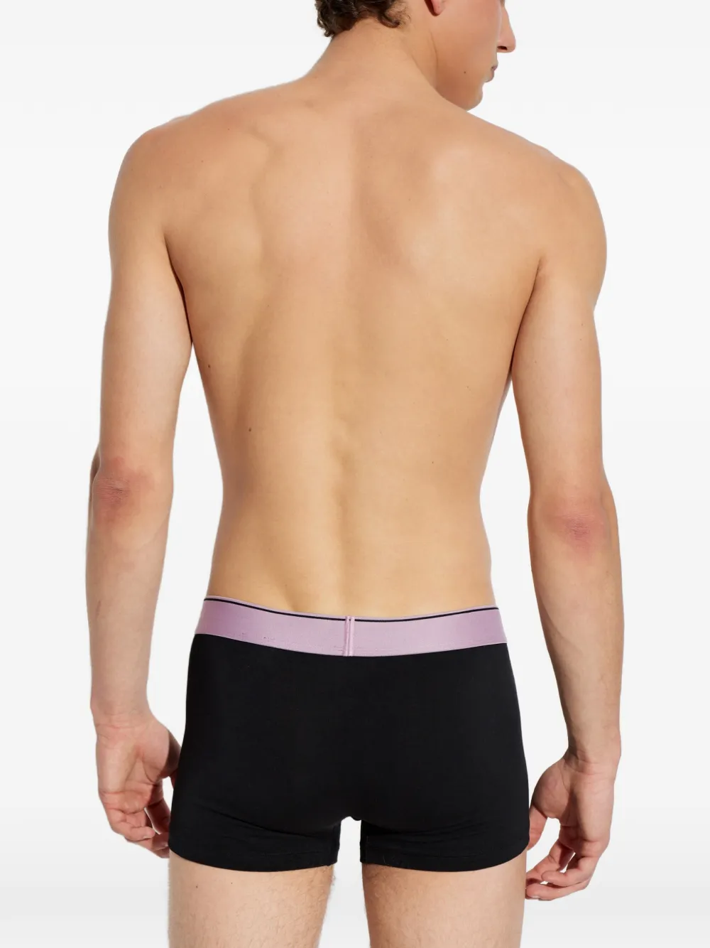Diesel Drie boxershorts met logoband Zwart