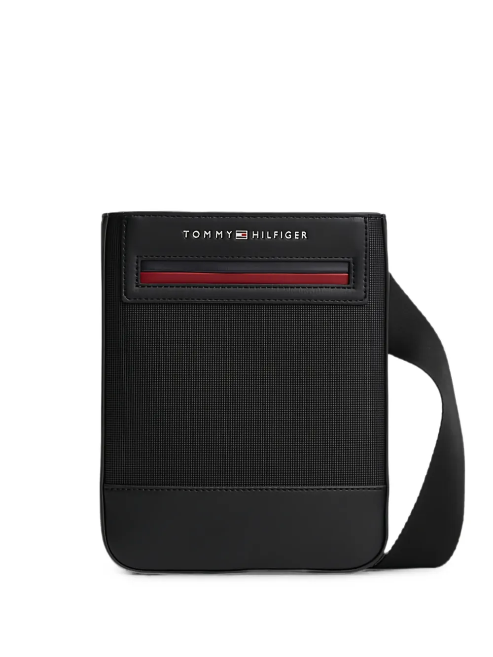 Tommy Hilfiger logo-print messenger bag - Schwarz