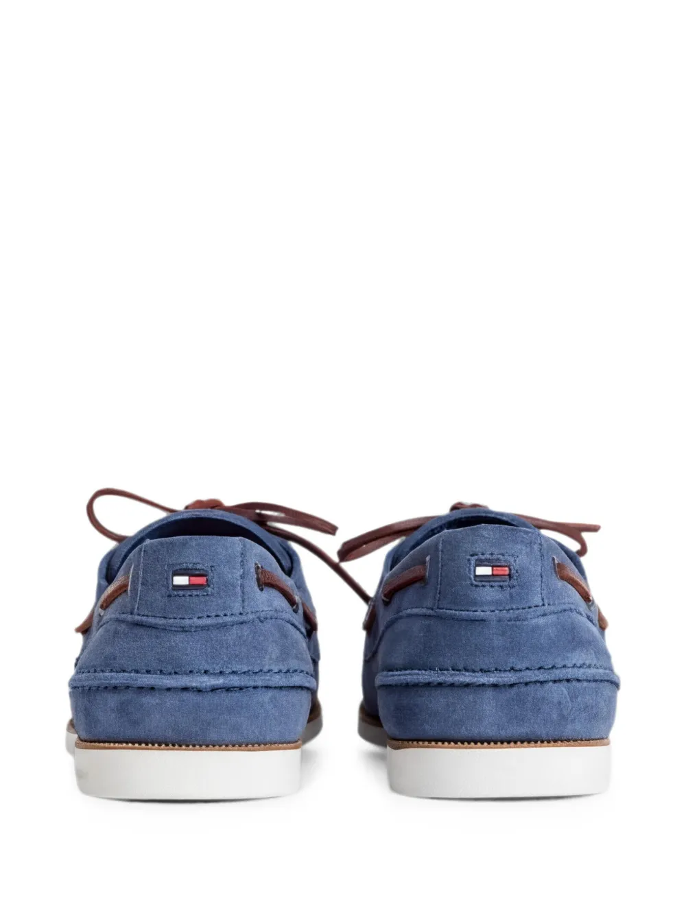 Tommy Hilfiger suede boat shoes Blauw