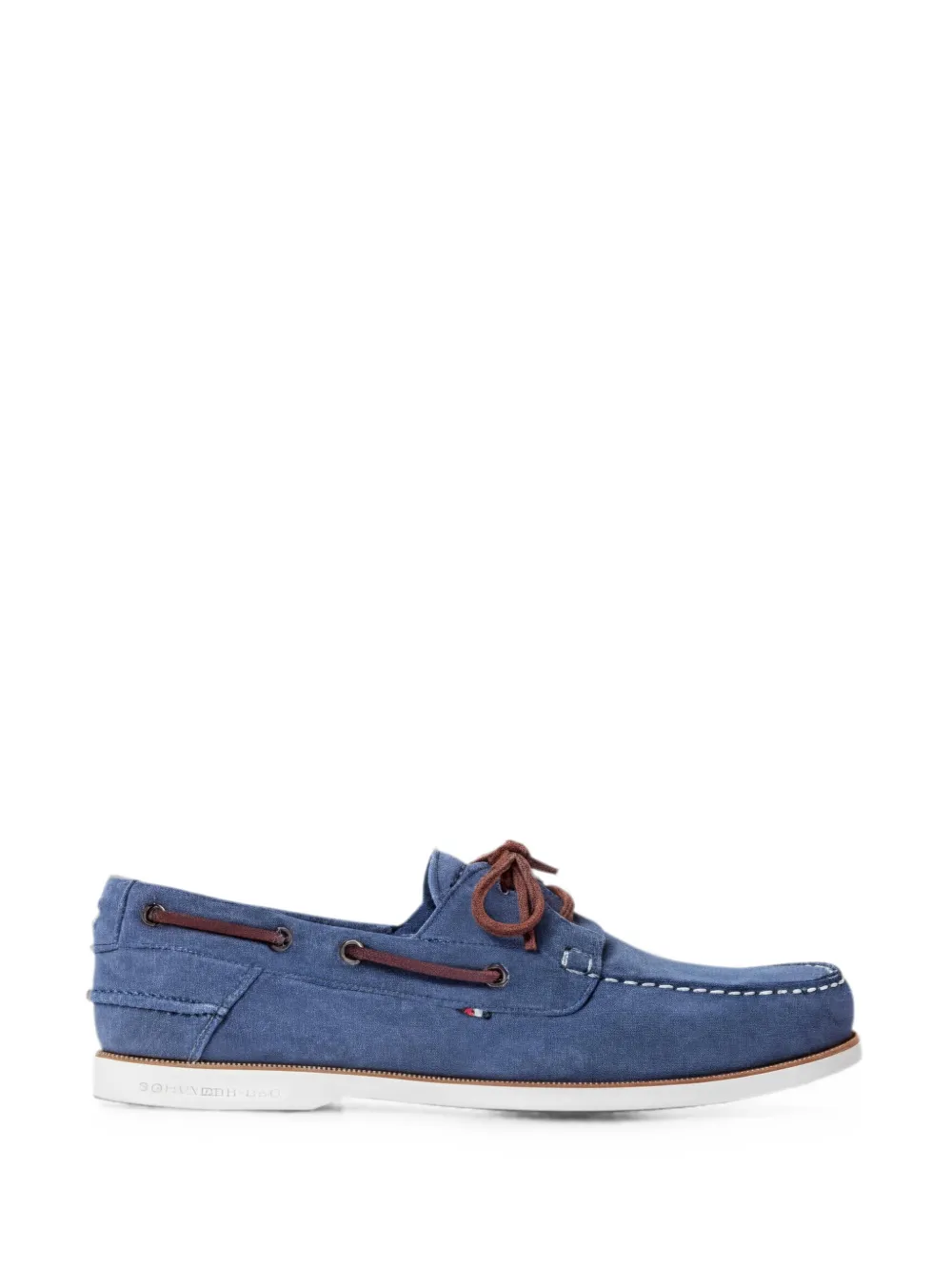 Tommy Hilfiger suede boat shoes Blauw