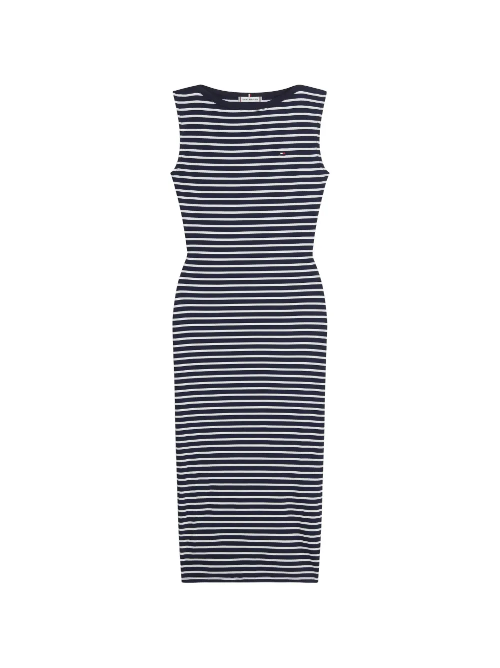 Tommy Hilfiger striped sleeveless midi dress Blauw