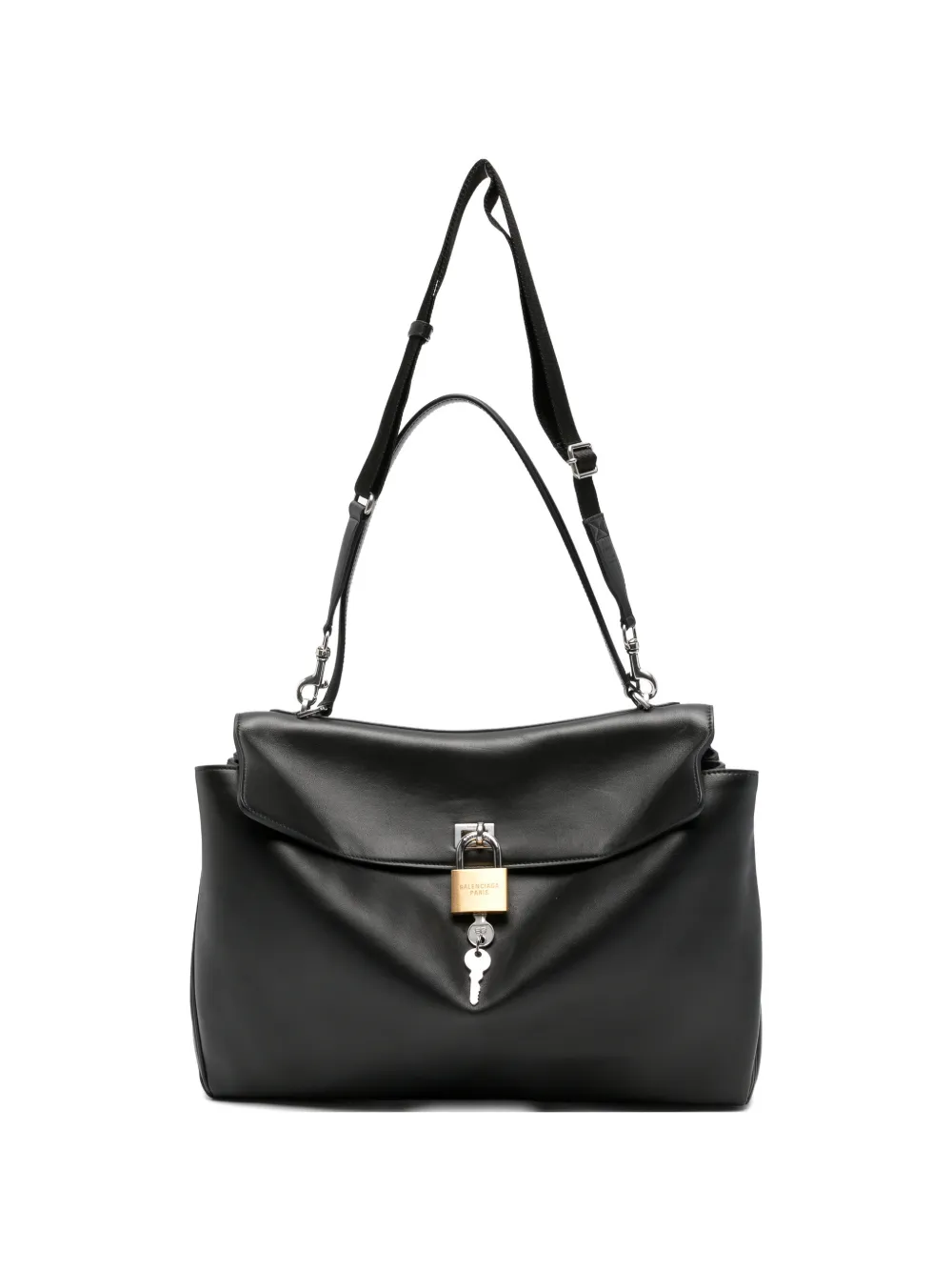 Balenciaga Pre-Owned x Lamborghini large Rodeo shoulder bag - Nero