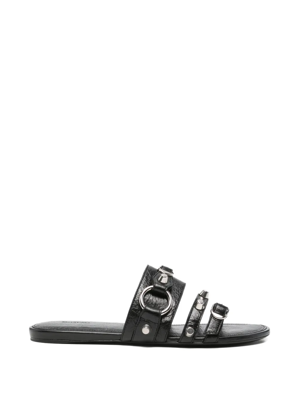 Balenciaga Pre-Owned City studded sandals - Nero