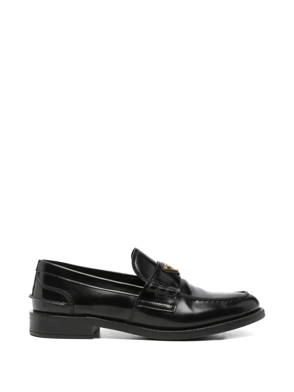 Prada Pre-Owned logo-plaque loafers - Nero