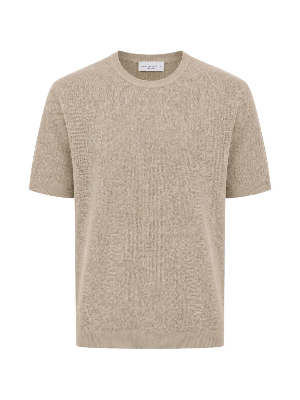 Roberto Collina T-Shirt mit Rundhalsausschnitt - Nude