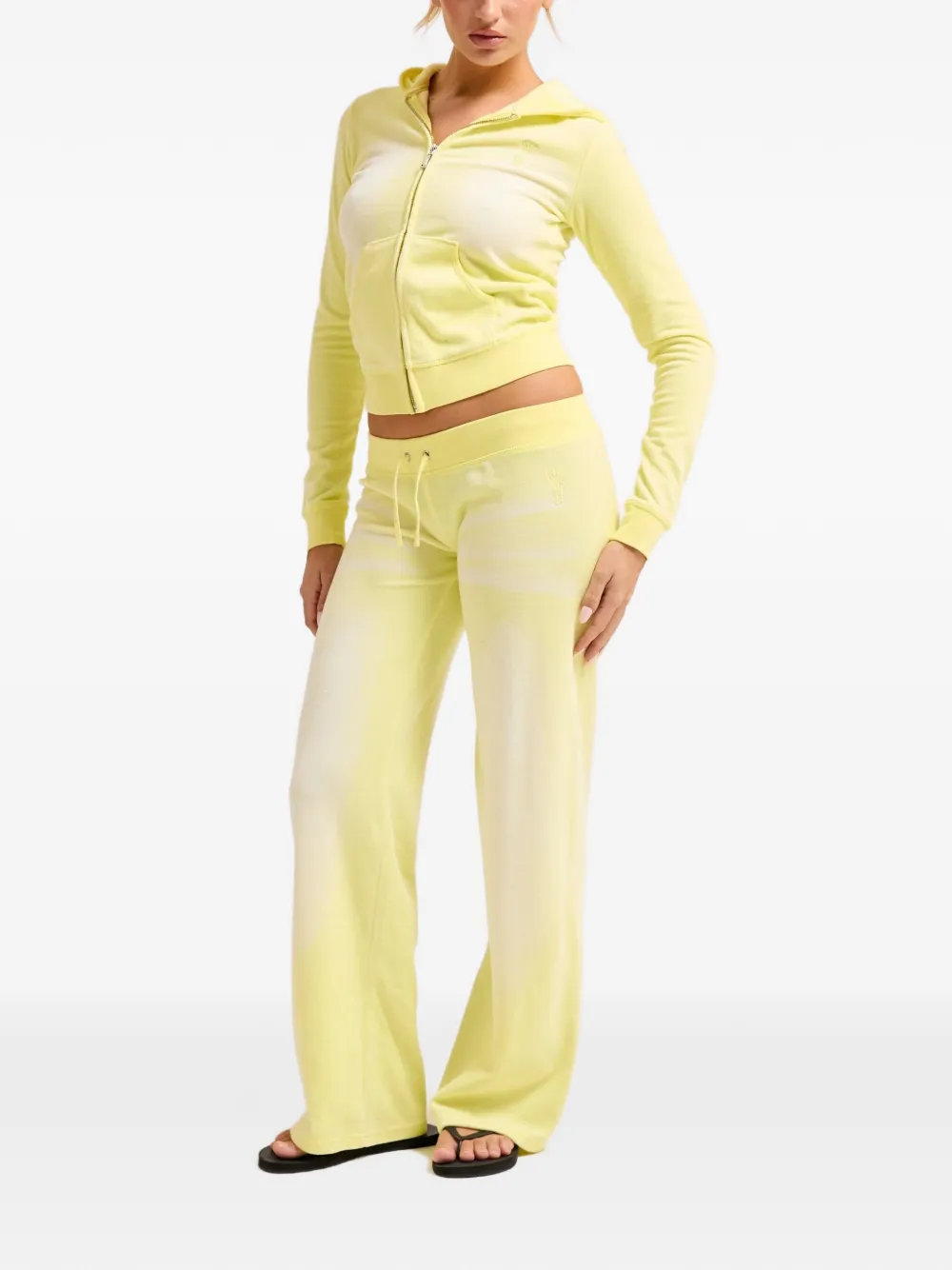 Juicy Couture Trainingsbroek met gewassen effect Geel