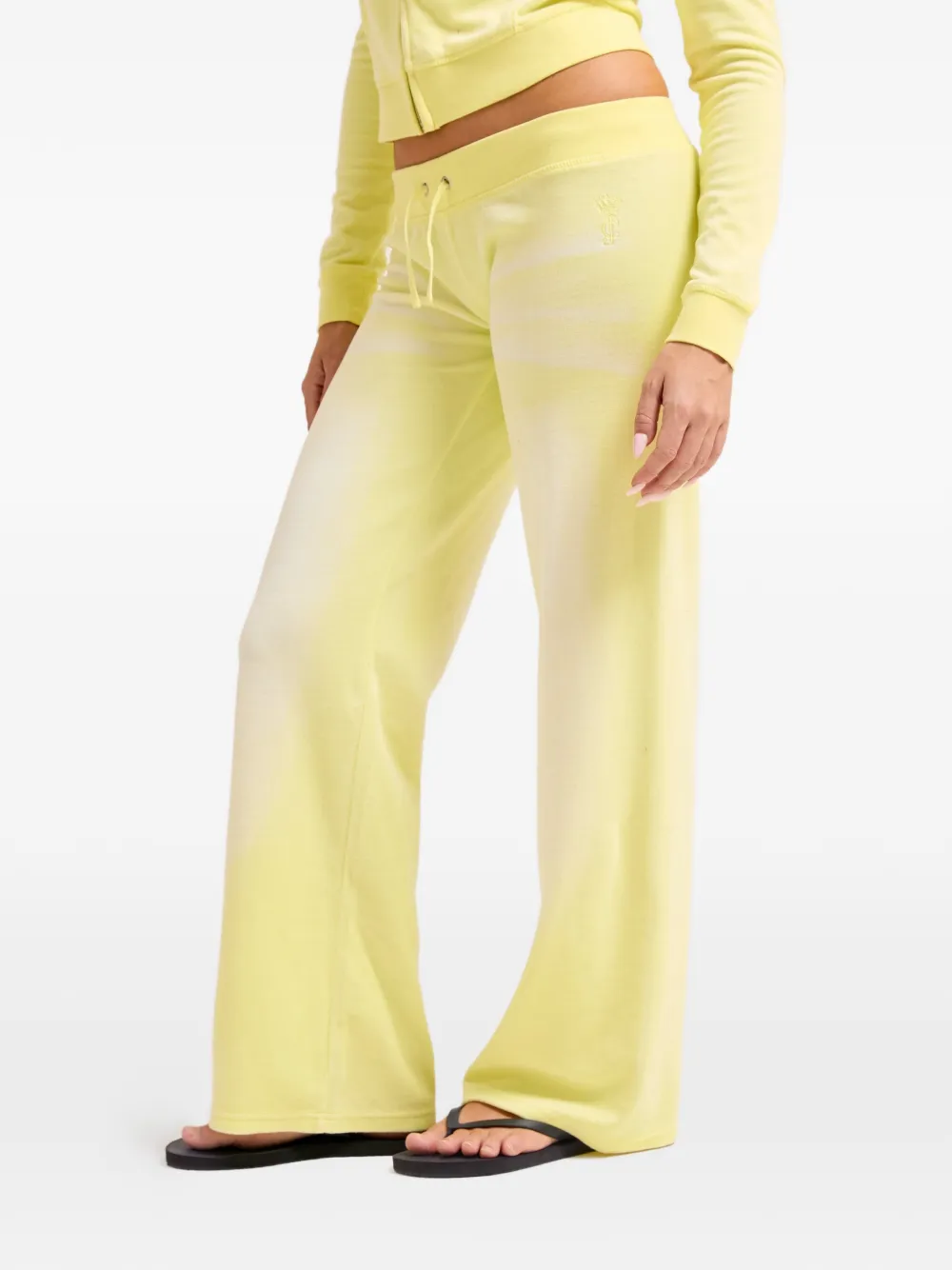 Juicy Couture Trainingsbroek met gewassen effect Geel