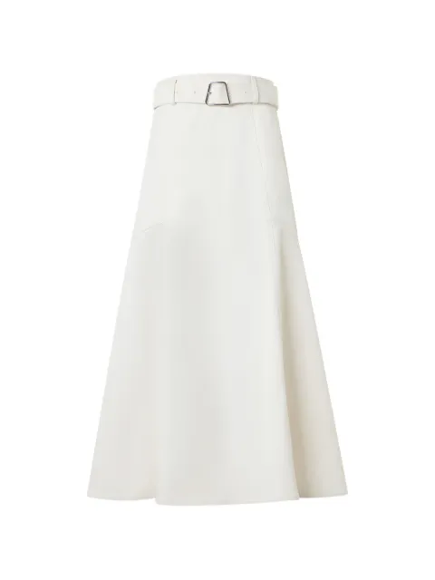Akris A-line belted midi skirt