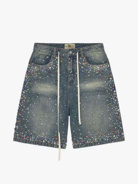 Vale Forever Rainstorm crystal-embellished shorts