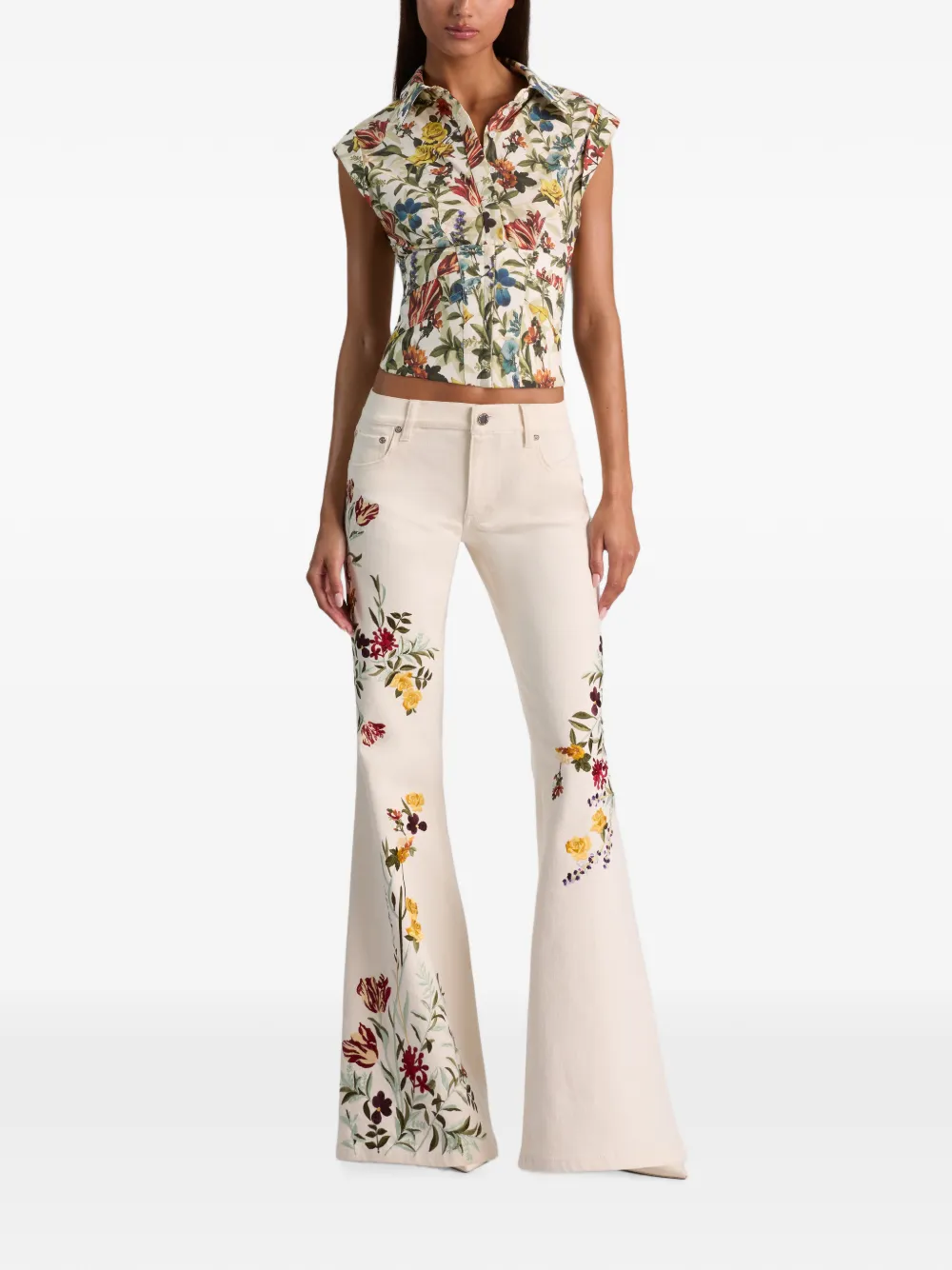 alice + olivia Emryn jeans Wit