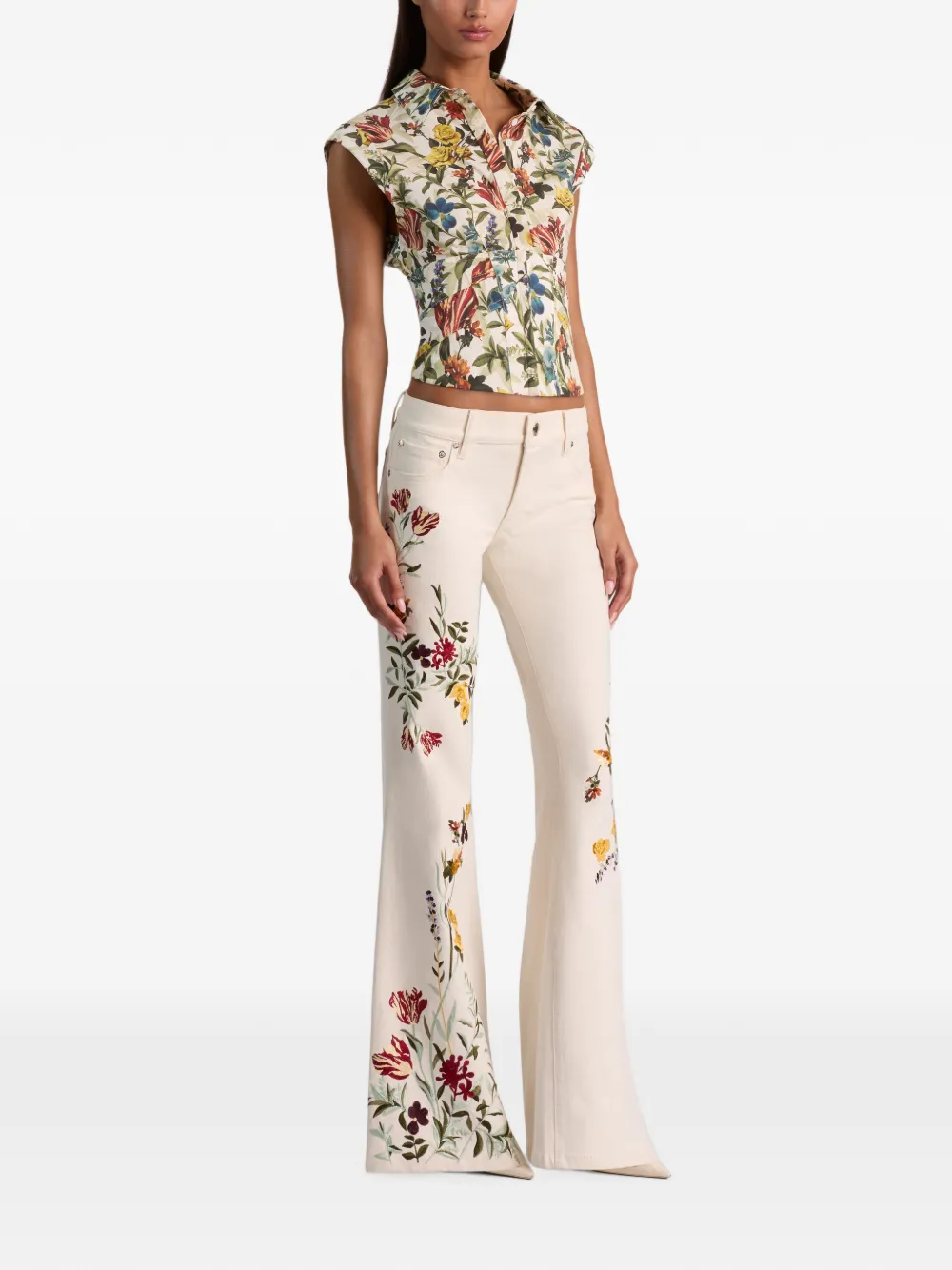 alice + olivia Emryn jeans Wit