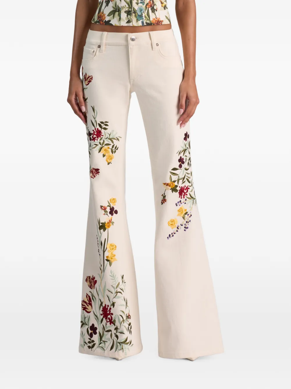 alice + olivia Emryn jeans Wit