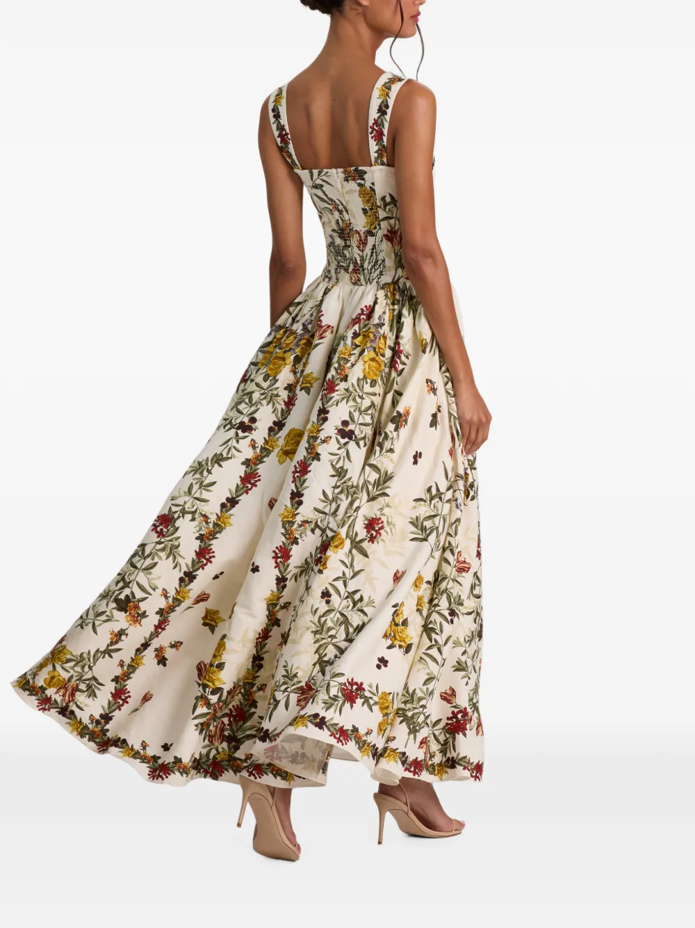 alice + olivia Vera midi-jurk Wit