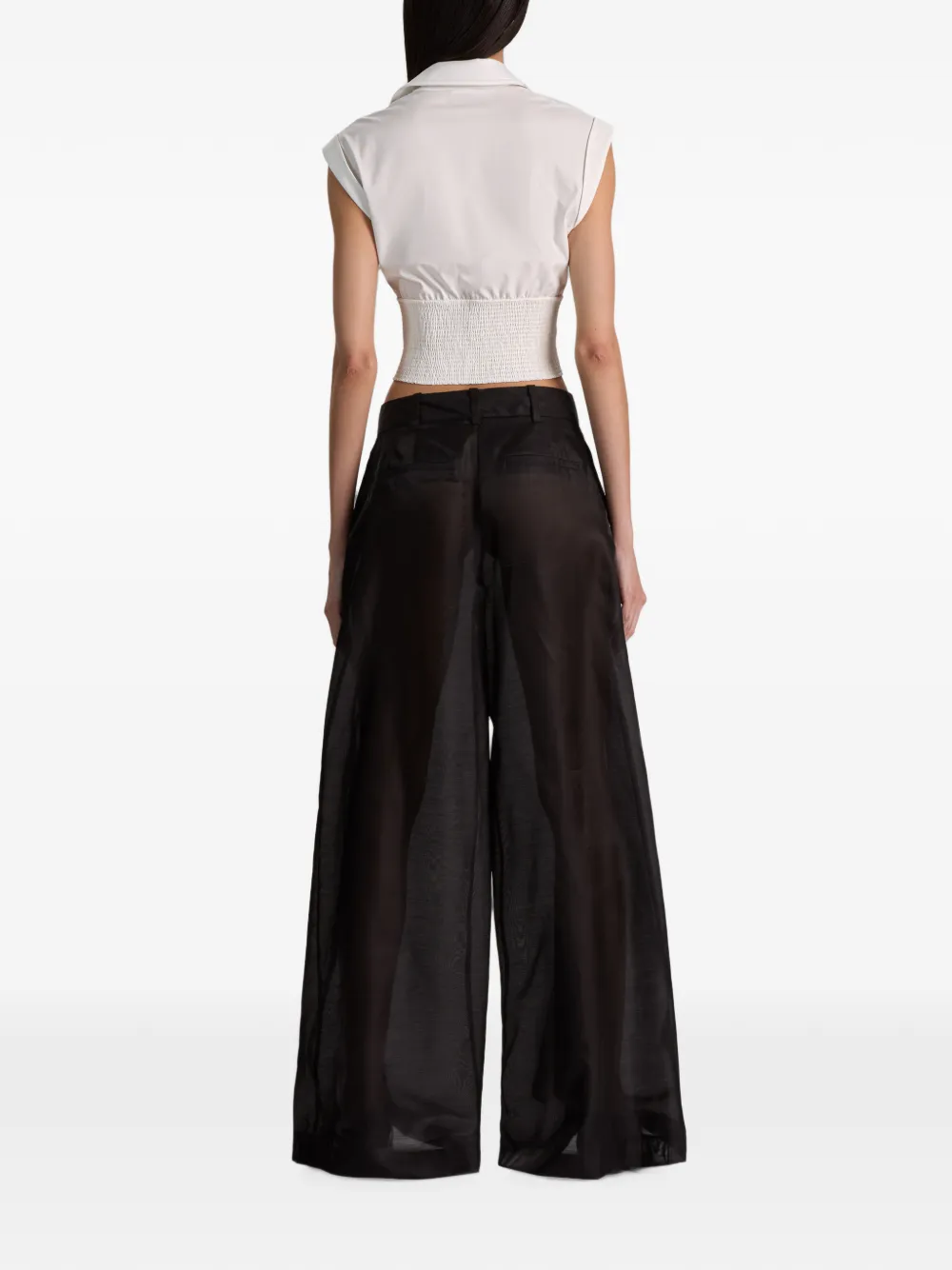alice + olivia Kim korsettop met vlakken Wit