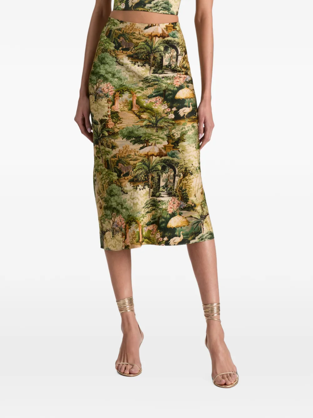 alice + olivia Maeve midi-rok Groen