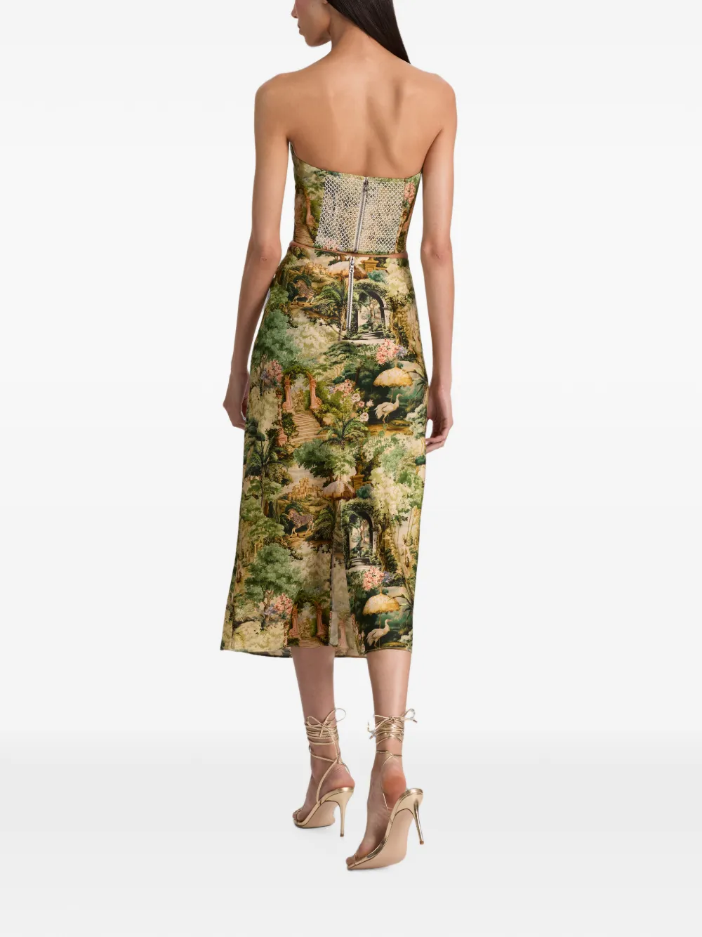 alice + olivia Maeve midi-rok Groen