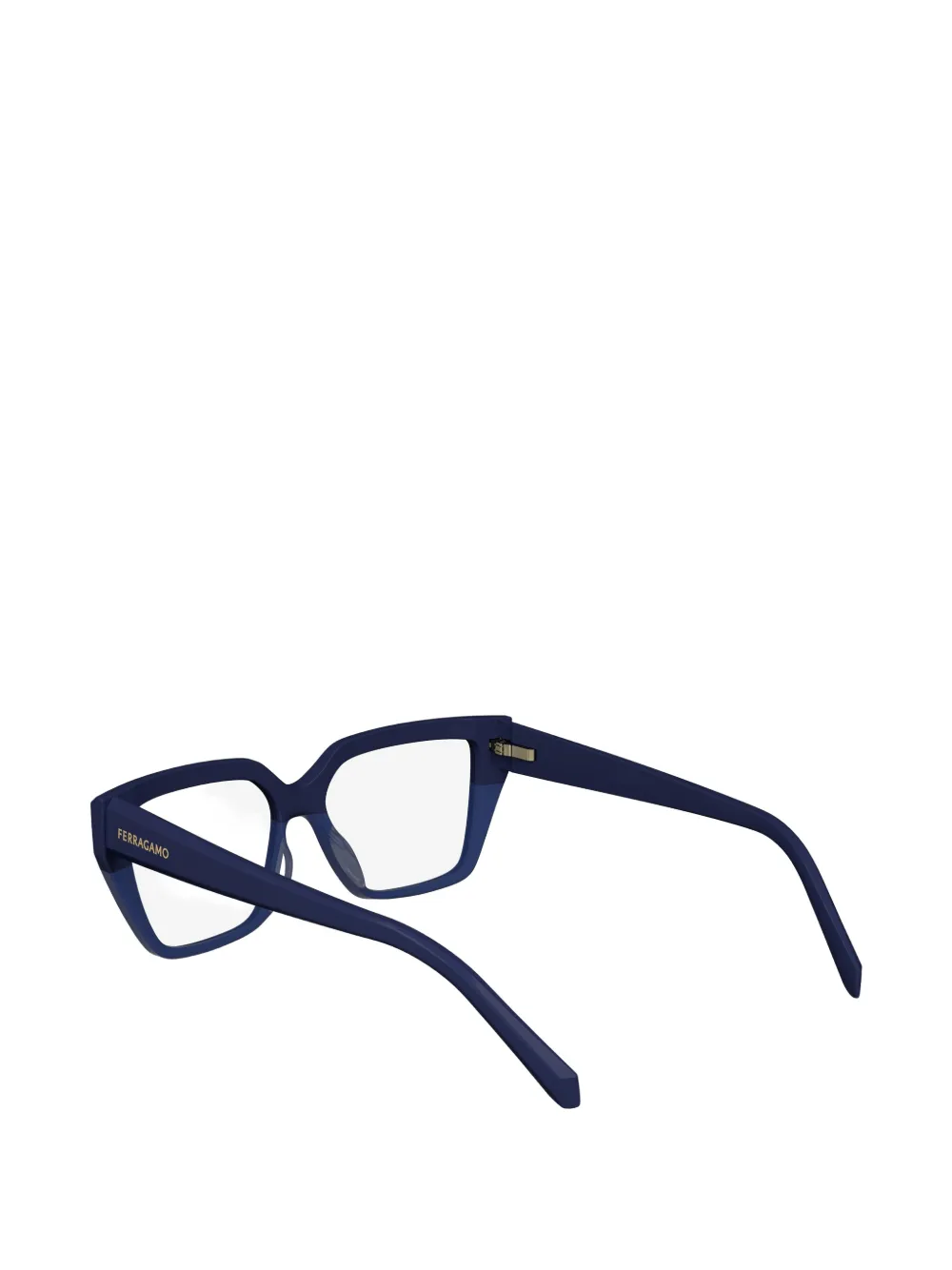 Ferragamo Square-frame Glasses In Blue