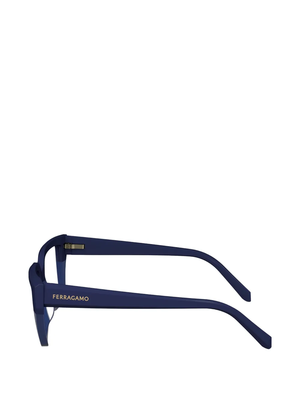 Ferragamo Square-frame Glasses In Blue