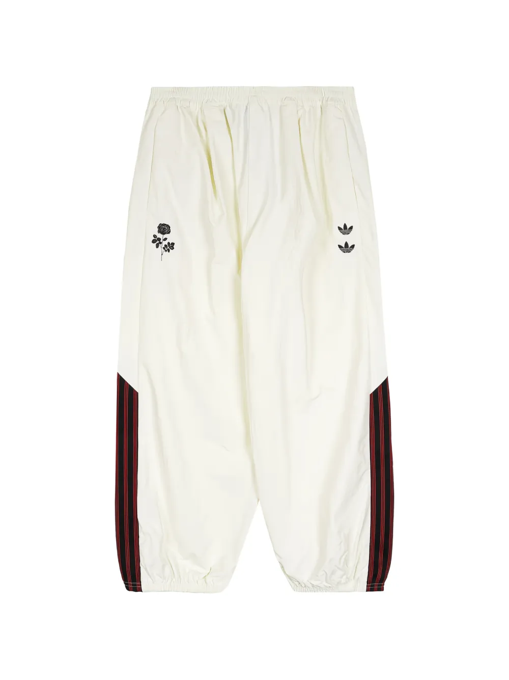 Willy Chavarria x Adidas embroidered-logo track pants - Toni neutri