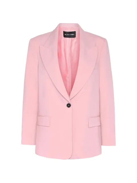 Black Label peak-lapel single-breasted blazer