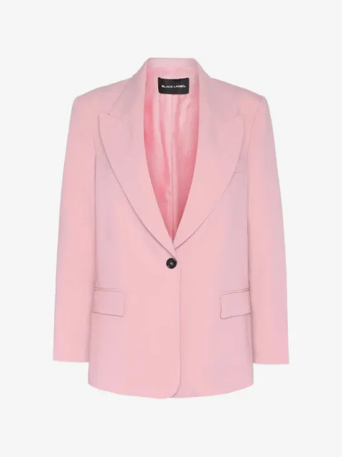 Black Label blazer con solapa de pico y botones