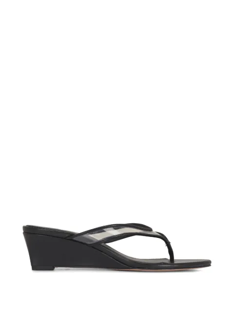 Veronica Beard Clea wedge-heel thong-strap sandals