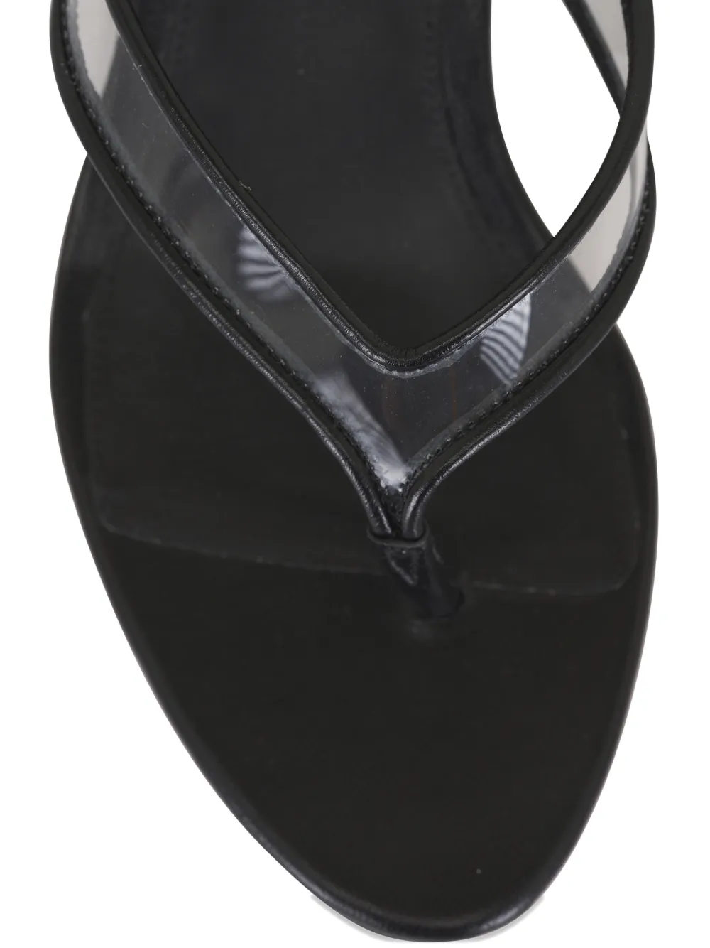 Veronica Beard Clea wedge-heel thong-strap sandals Zwart