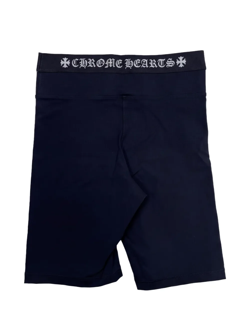 Chrome Hearts logo-waistband sports shorts Blauw