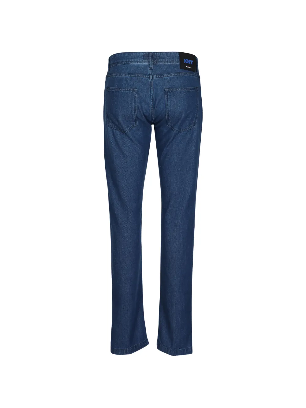 Kiton Jeans met logopatch Blauw