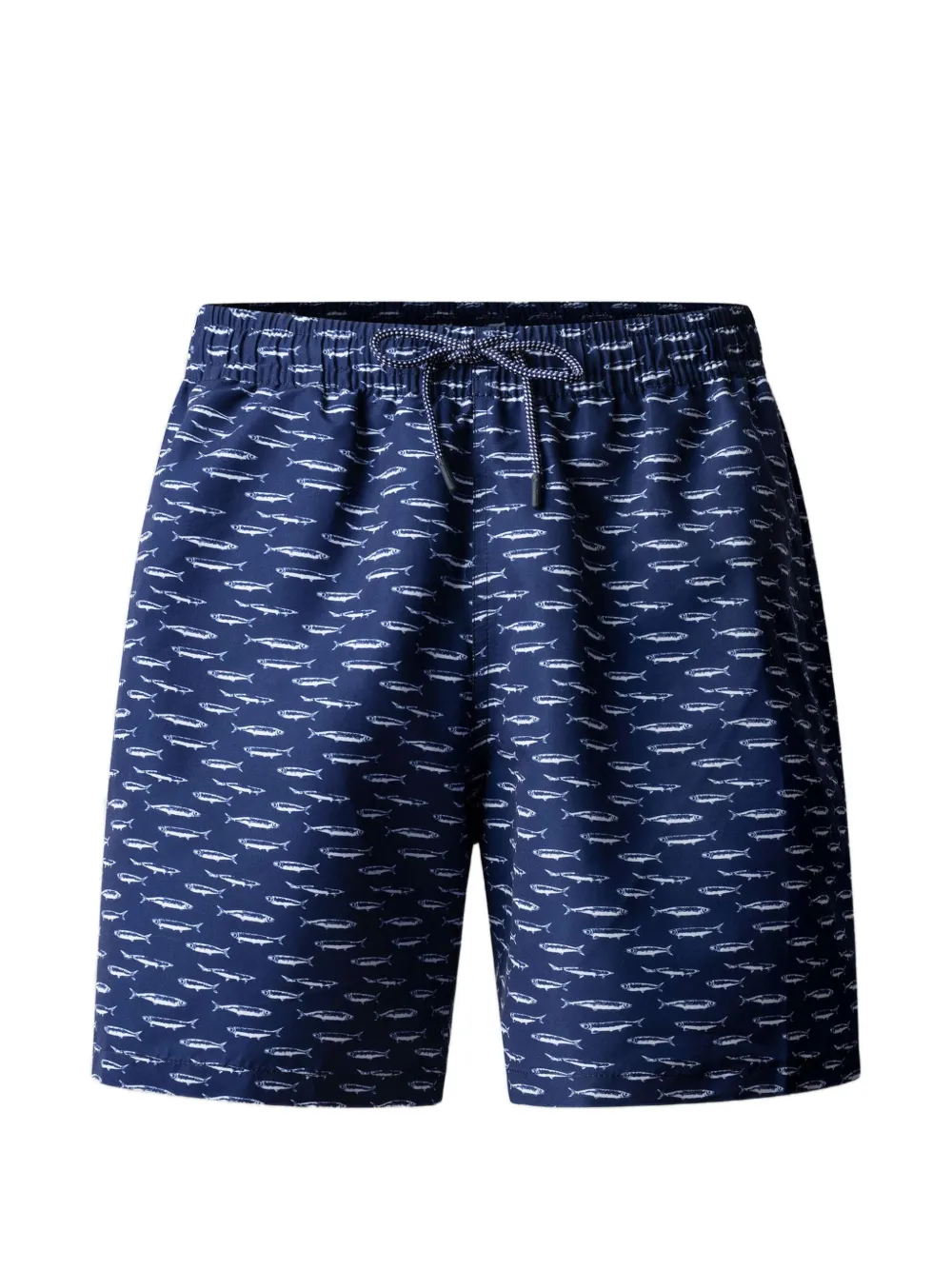 Hackett Sardines-print Swim Trunks In Blue